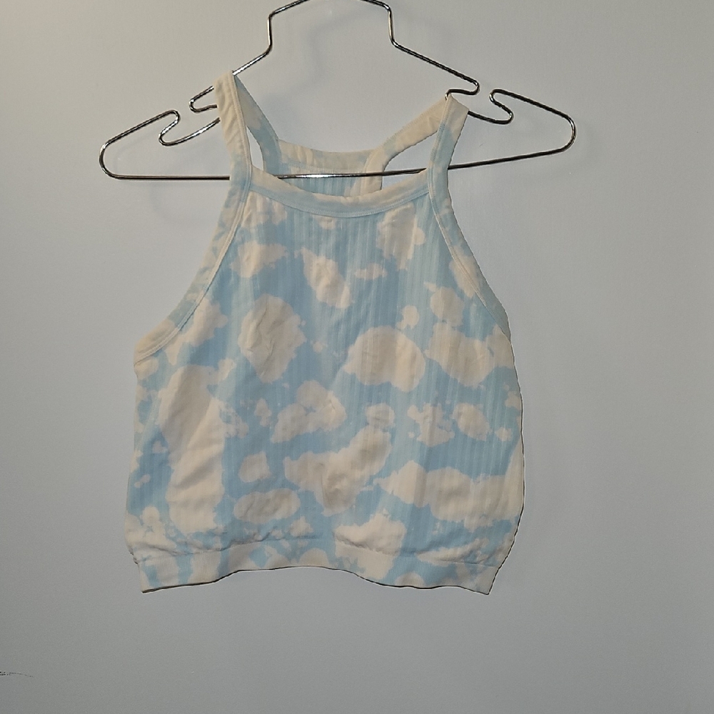 Fabletics Sky Pattern Crop Top